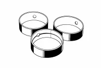 Red block auxiliary shaft bearing set